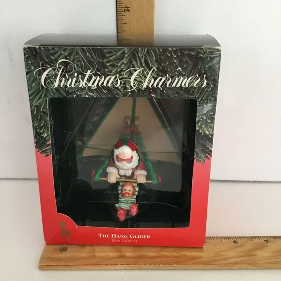 VTG CHRISTMAS CHARMERS “THE HANG GLIDER” ORNAMENT 1ST EDITION SANTA’S BEST NOS - Picture 7 of 7